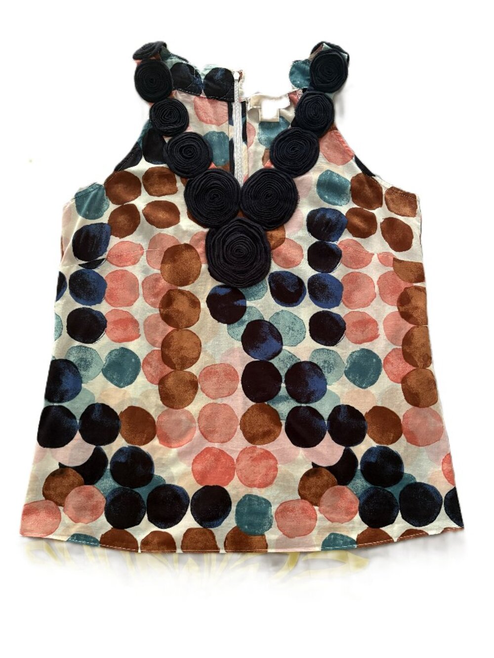 Michael Michael Kors mixed media sleeveless blouse, size 8